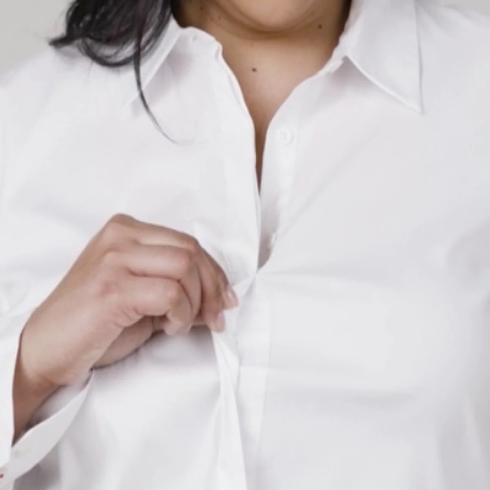 SPANX Women's White Button Down Shirt